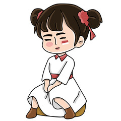 little girl Chinese dress