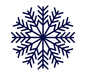 Detailed snowflake design perfect for winter decorations and holiday-themed projects.