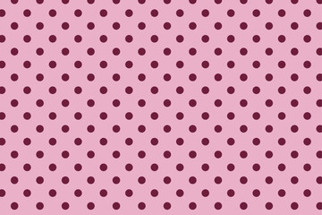 polka dots seamless pattern on pink background © Valeria