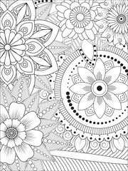 PrintFlowers Coloring Pages For Adules