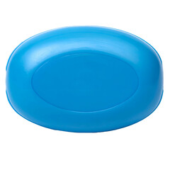 A vibrant, top-down shot of a solid, smooth, oval-shaped object set against black