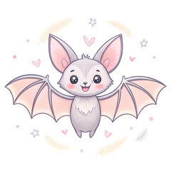 Cute Watercolor Halloween Clipart Set – Kawaii Witch Elements, Ghost, Pumpkin, Magic Potions and Cauldron