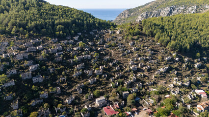 Abandoned Greek Village Kayakoy in Fethiye, Turkey