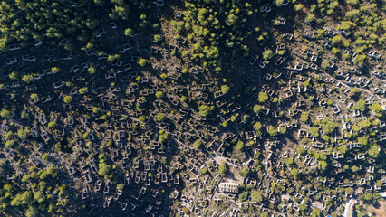 Abandoned Greek Village Kayakoy in Fethiye, Turkey