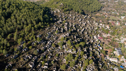 Abandoned Greek Village Kayakoy in Fethiye, Turkey