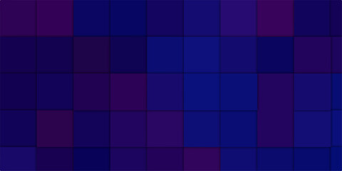 Abstract blue and purple geometric square pattern vector design for a seamless tile wallpaper texture. deep, mosaic, color, pink, light, block, wall, 3d, squares, decoration