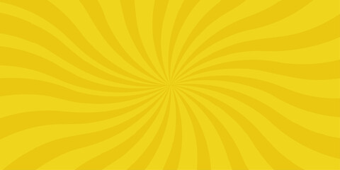 Fototapeta premium An abstract vector illustration background featuring yellow and orange sunburst rays for a bright, hot summer design