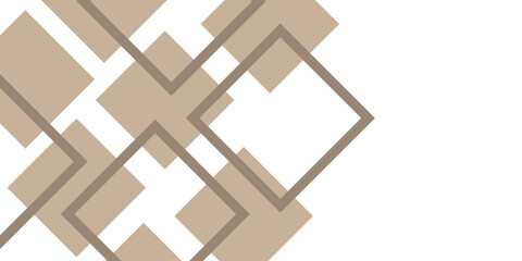 Abstract geometric background with wooden blocks and a gold cross, a symbol of faith and religion