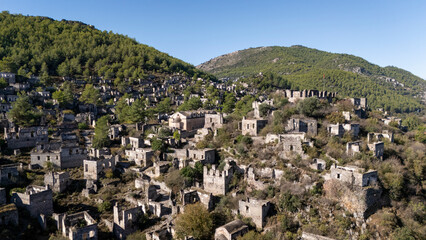 Abandoned Greek Village Kayakoy in Fethiye, Turkey