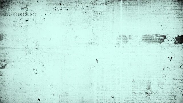 animated video black and white random newspaper pieces, textured background design, 