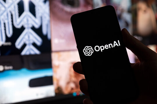 OpenAI logo on smartphone