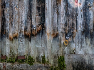 Verwitterte alte Bretterwand