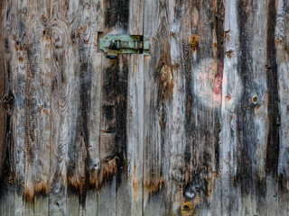 Verwitterte alte Bretterwand