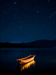Fototapeta premium boat on the sea