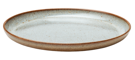 Light beige, speckled ceramic platter