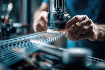Crafting precision with hands in a workshop focused on advanced manufacturing techniques during the daytime