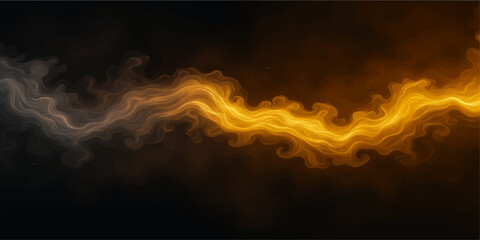 Abstract fiery smoke background with burning red and orange flames