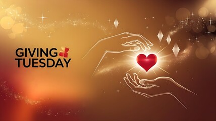 Giving tuesday heart donation and charity