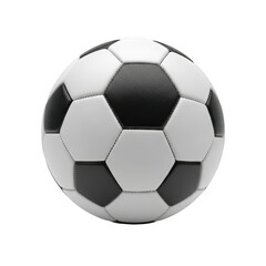 Fototapeta premium Classic black and white soccer ball detailed close up isolated on
