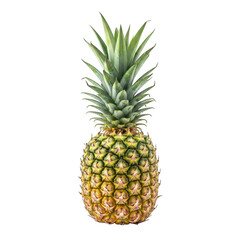 Fresh ripe pineapple fruit tropical sweet juicy healthy diet food isolated studio shot