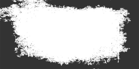 Black vector grunge frame with ink splatter and dirty texture border for vintage decoration design