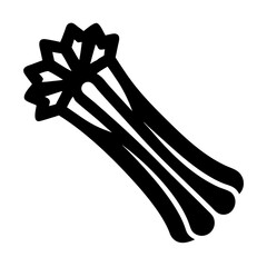 Vector art of fresh green asparagus spears bundled together, , a healthy and nutritious vegetable icon