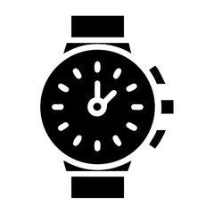 Vector art of wristwatch with a classic design, a timeless accessory for everyday wear