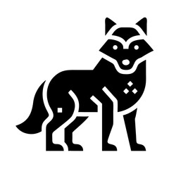 Vector art of elegant wolf illustration, showcasing wildlife and nature with a modern design