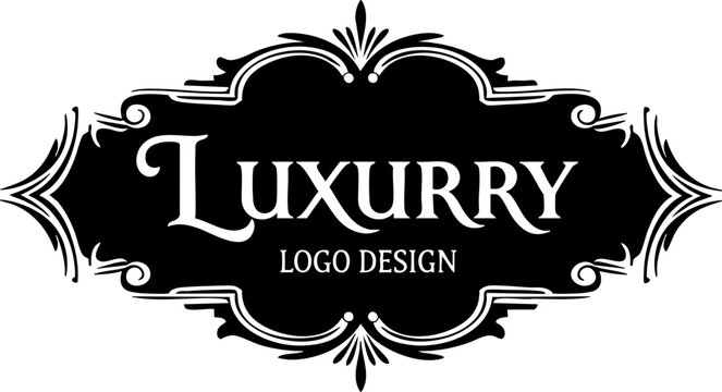 Elegant luxury logo design template for branding and creative projects, adaptable for various industries with a sophisticated, timeless, and modern aesthetic