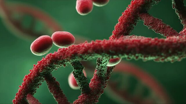 Exploring the intricate structure of DNA and its vital role in genetics and heredity in a colorful animation