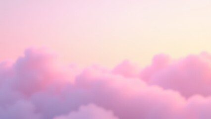Pastel sky with soft pink clouds at dawn
