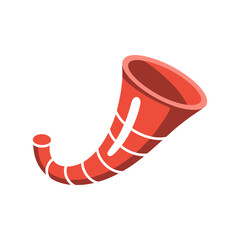 Party horn icon vector on White Background ,Vector Art Illustration on white background.