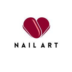 Vector logo design for manicure and nail salon