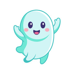 vector of a waving  cute cartoon