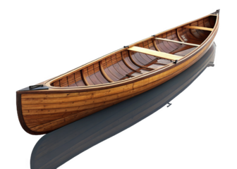 canoe on a isolated transparent background