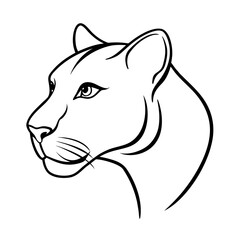 vector illustration of a tiger head