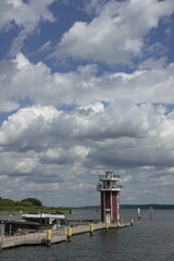 Fototapeta premium Leuchtturm bei Plau am See