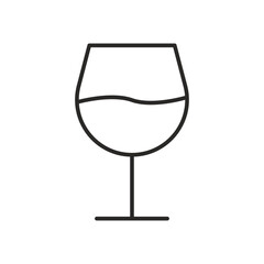 Wine glass icon. Drink symbol modern, simple, vector, icon for website design, mobile app, ui. Vector Illustration