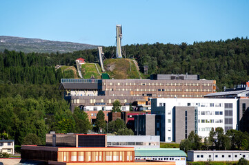 Ski jumping hills in Tromso, Norway