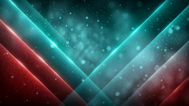 Neon V Shape Abstract Light Background