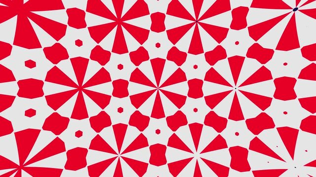 Animated mandala design through a digital kaleidoscope &mdash; hexagonal mirrors reflect simple geometric forms to create a complex, looping visual for meditation apps