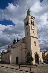 Fototapeta premium Church of Saint Margaret in Kasperske Hory, South Bohemian Region, Czech Republic, Europe 