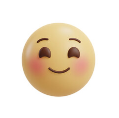 Fototapeta premium 3d smiley face-happy smiley face