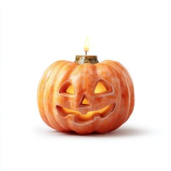 halloween pumpkin isolated on white