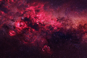 Beautiful red galaxy. Elements of this image furnished by NASA © Artsiom P