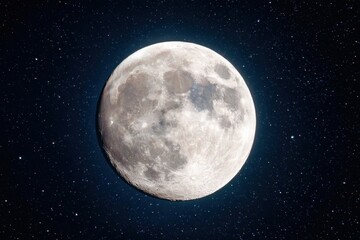 Obraz premium Detailed View of the Full Moon