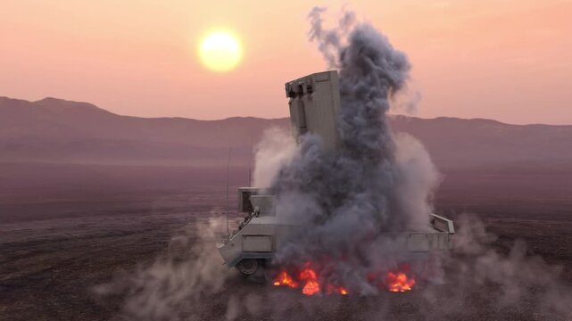 地対空誘導弾　3DCGレンダリング