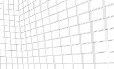 abstract architecture vector 3d illustration	
