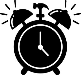 Vintage alarm clock ringing loudly, signaling urgent reminders and important deadlines for busy schedules and time management