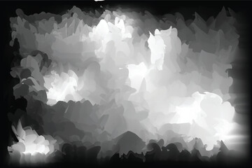 Abstract Black and White Cloudscape Background Image Featuring Light and Shadow for Artistic Projects and Design Elements